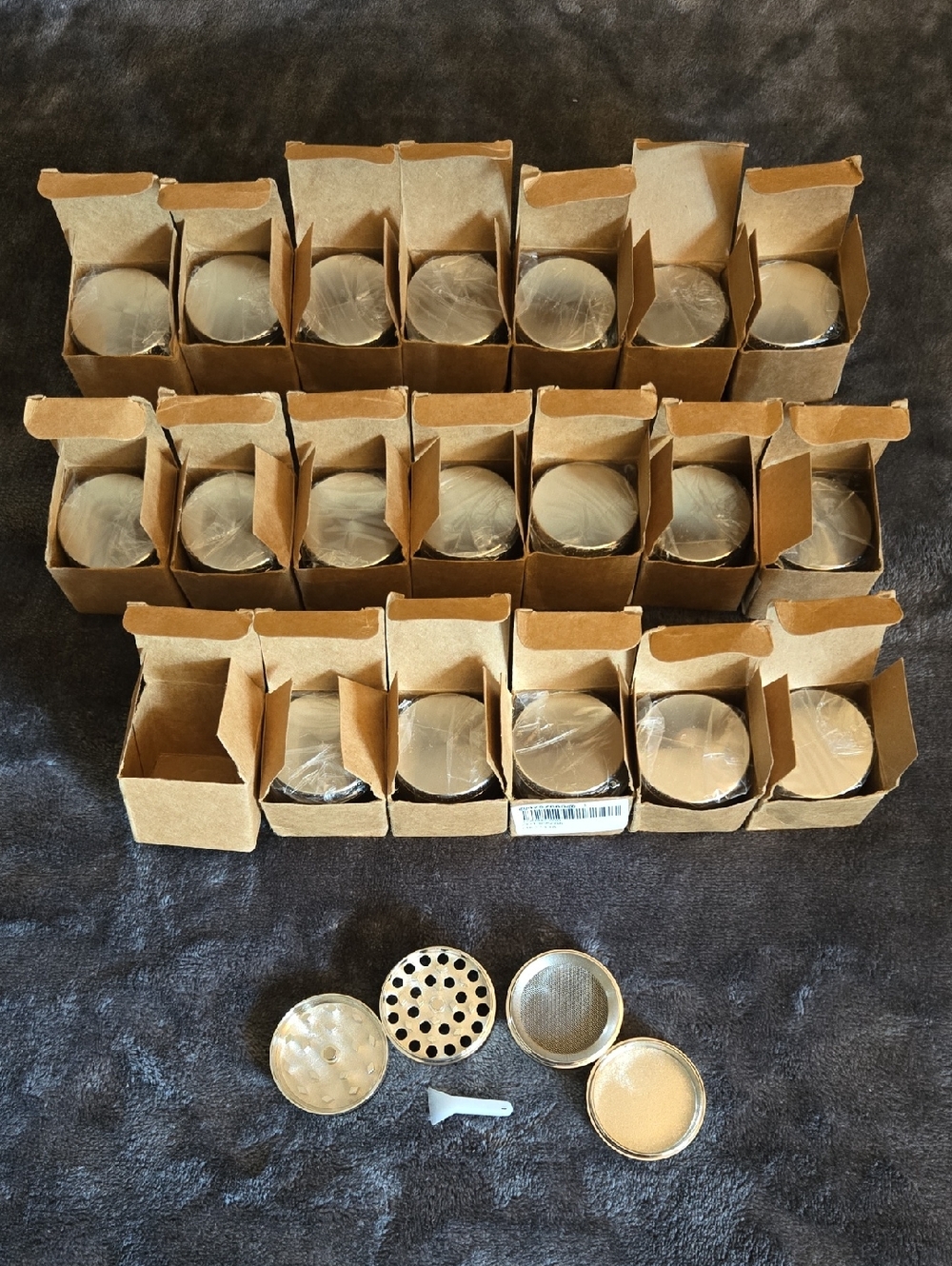 Lot of 20 Small Silver Grinders